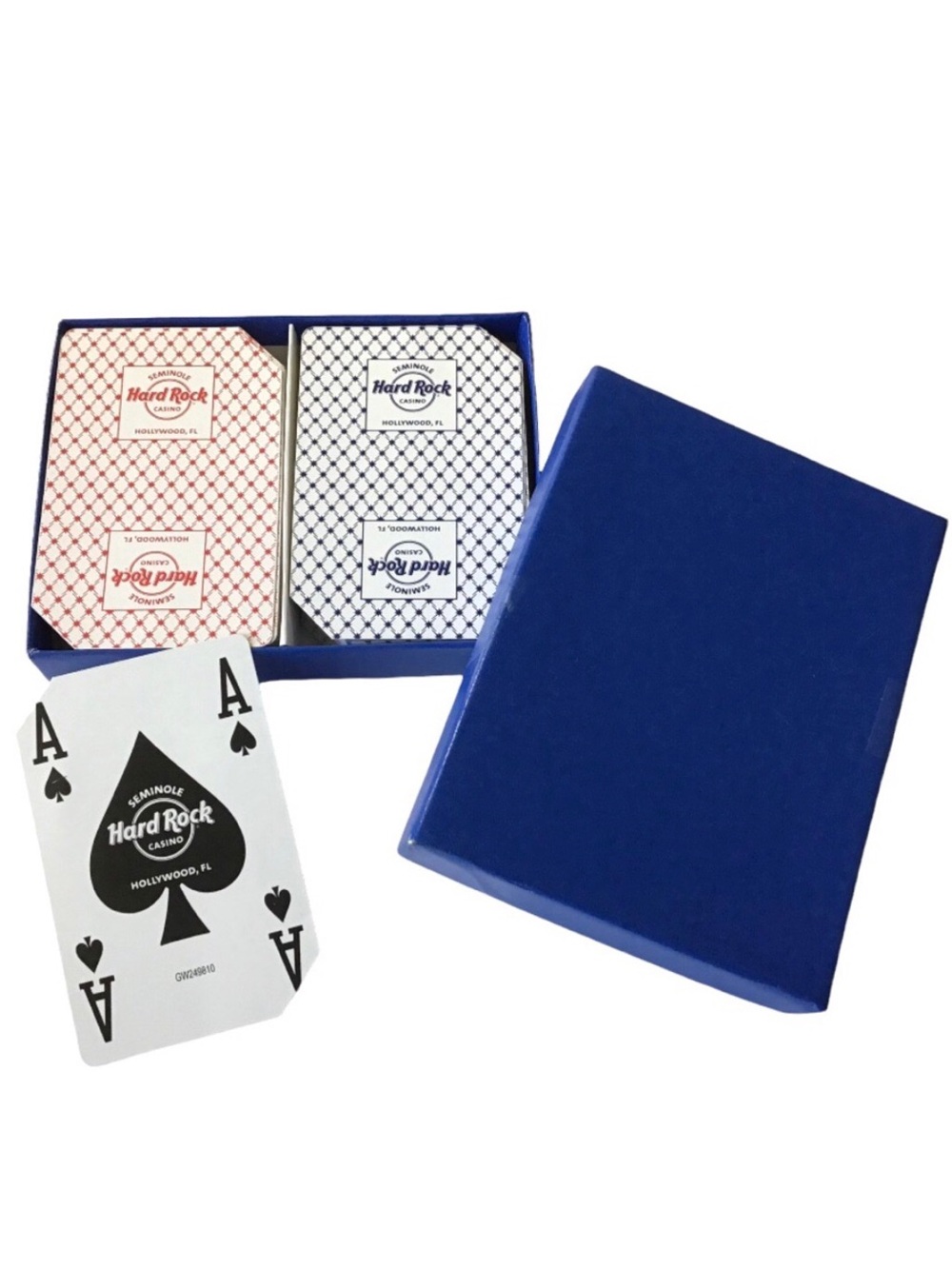 Hard Rock Casino Playing Cards Seminole Hollywood FL Two Retired Decks in Box